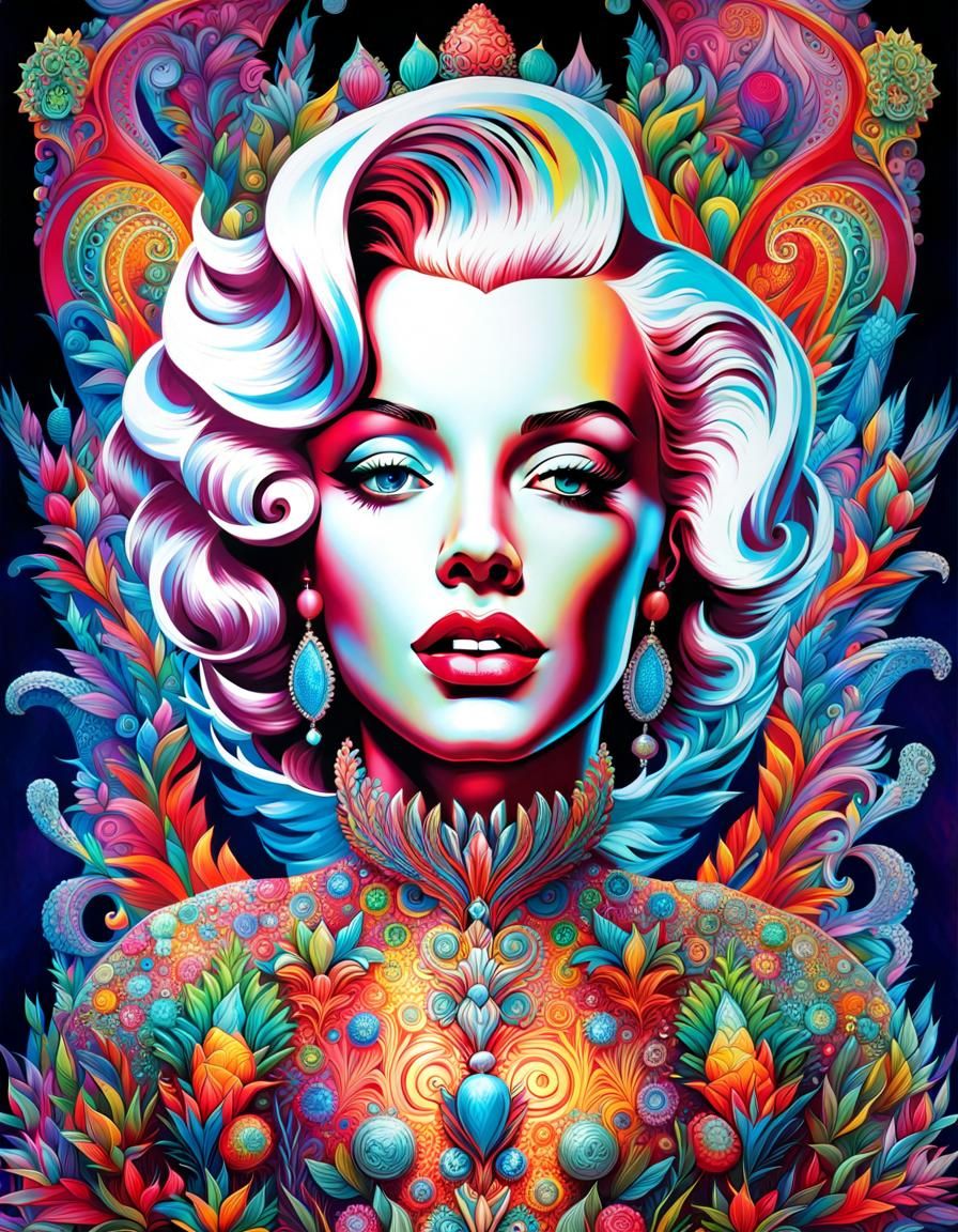 psychedelic Marilyn Monroe