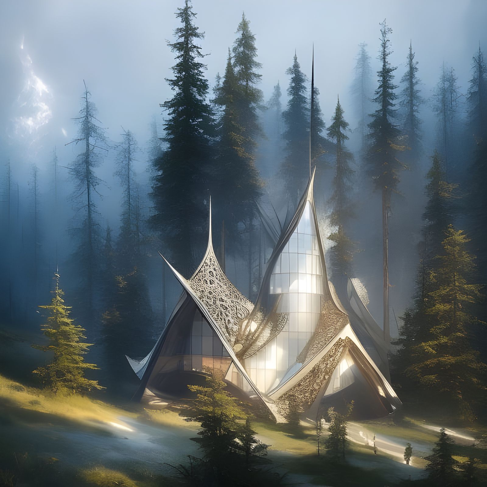 Futuristic Norwegian House with Optical Illusions