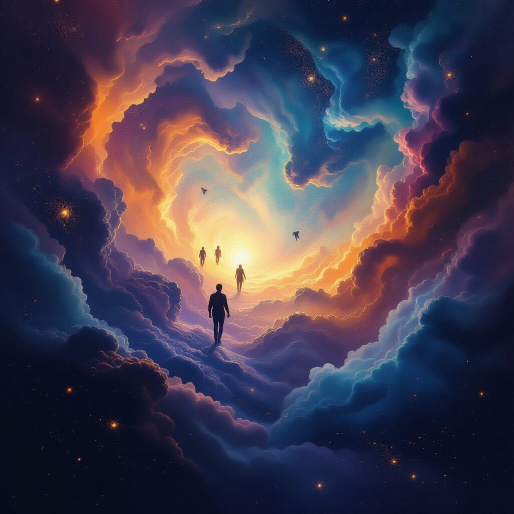 Cosmic Birth of Stars and Nebulae in Abstract Expressionist ...