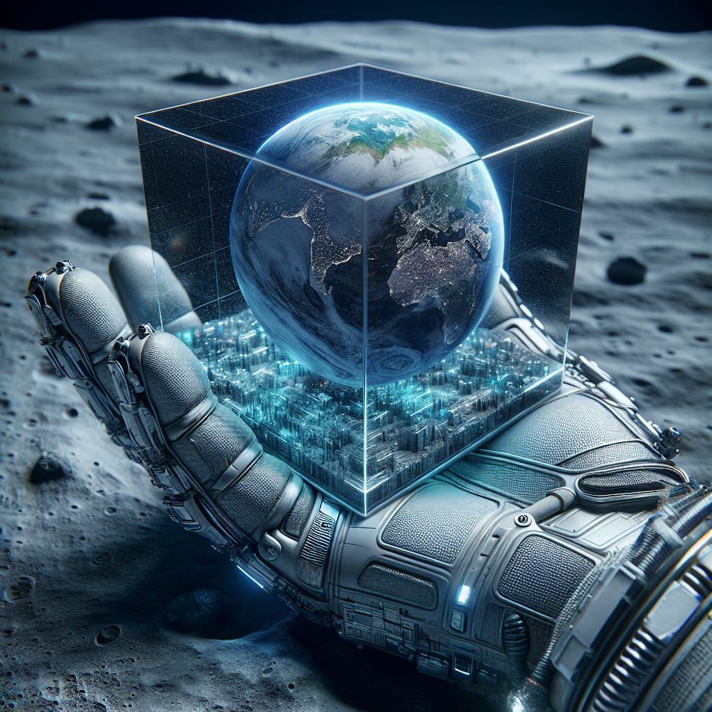 Surrealism Meets Space Exploration in 3D Holographic Art