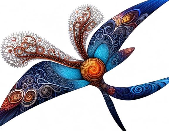 Fractal Zodiac Cube with Crystalline Refractions