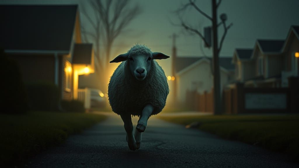 Lamb's Escape: Edward Scissorhands in Burtonesque Style