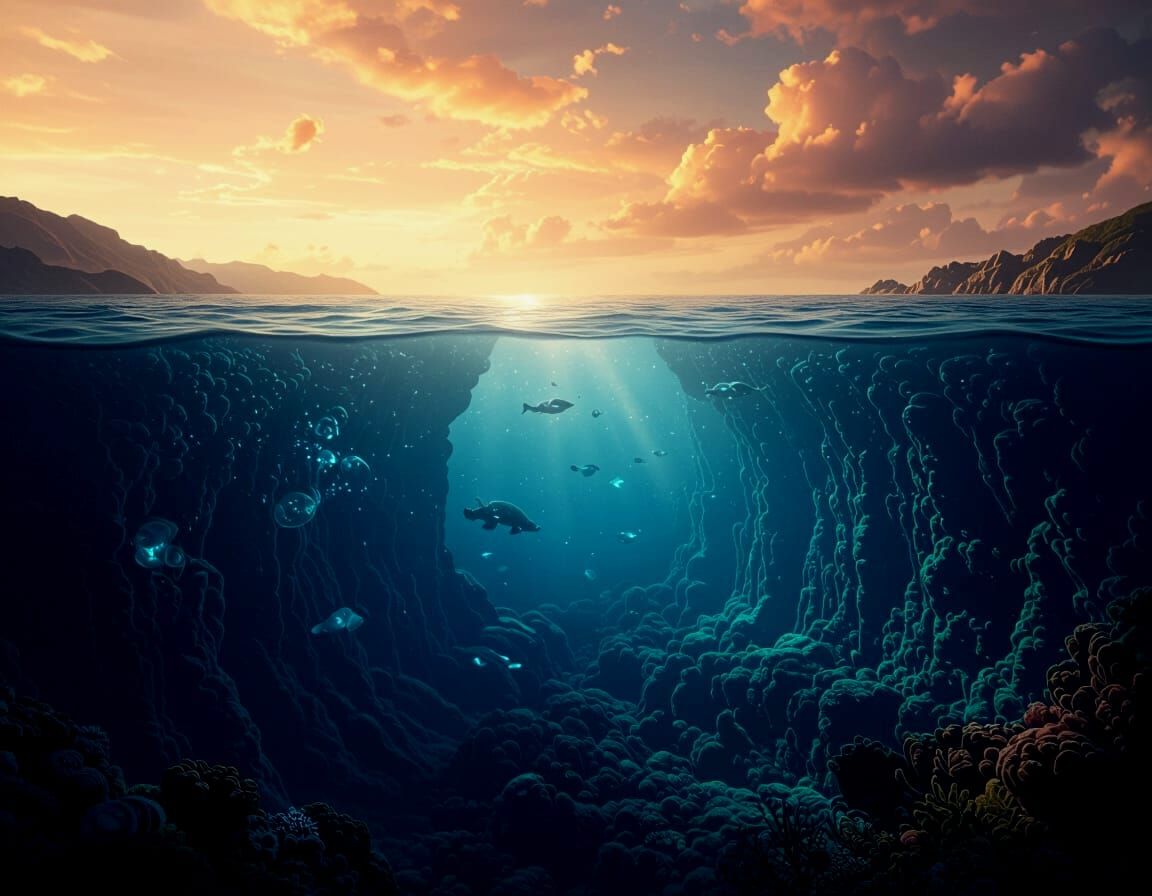 Deep Ocean Floor: Epic Cinematic Matte Painting