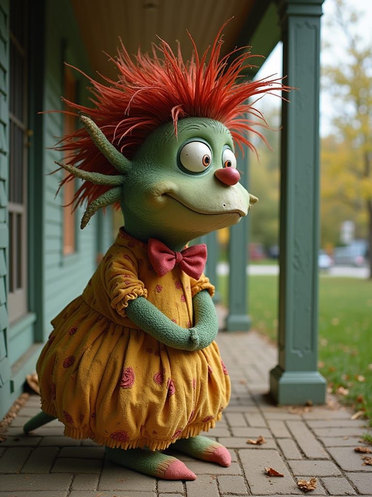 Fashion-Victim Artichoke Fell Asleep on Beulah's Porch With Hair by Dr Seuss