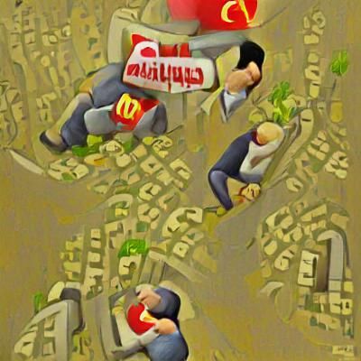 Abstract AI Rendition of Capitalism