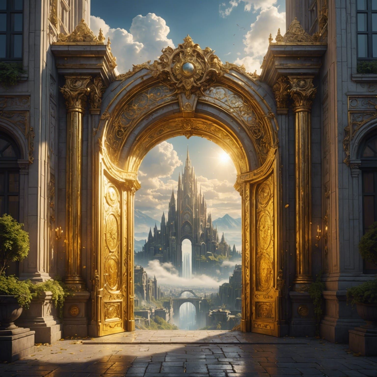 A portal to heaven (yellow)