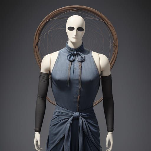 Creepy Stitched Mannequin with Button Eyes