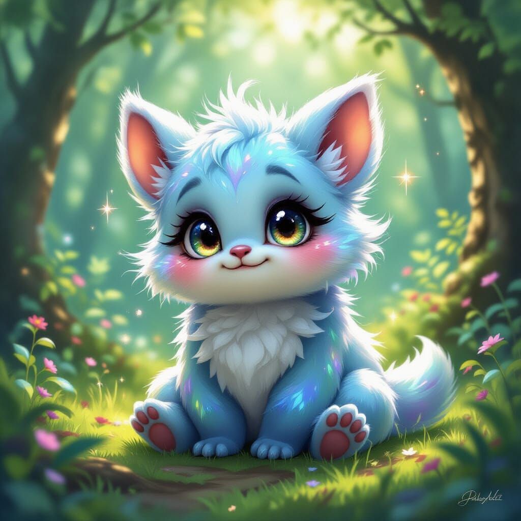 Charming Ugly Magical Creature in Enchanted Forest