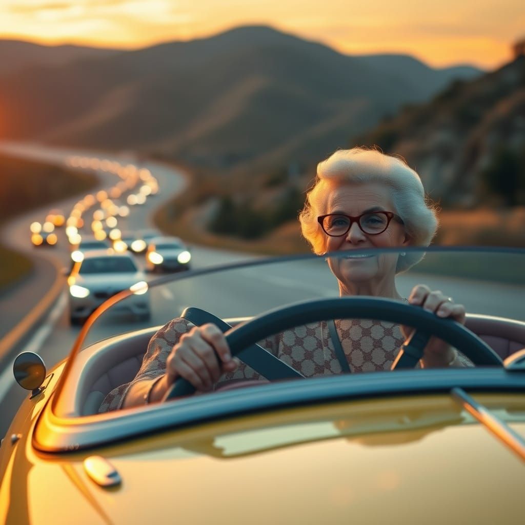 Vintage Road Queen Cruises into Sunset