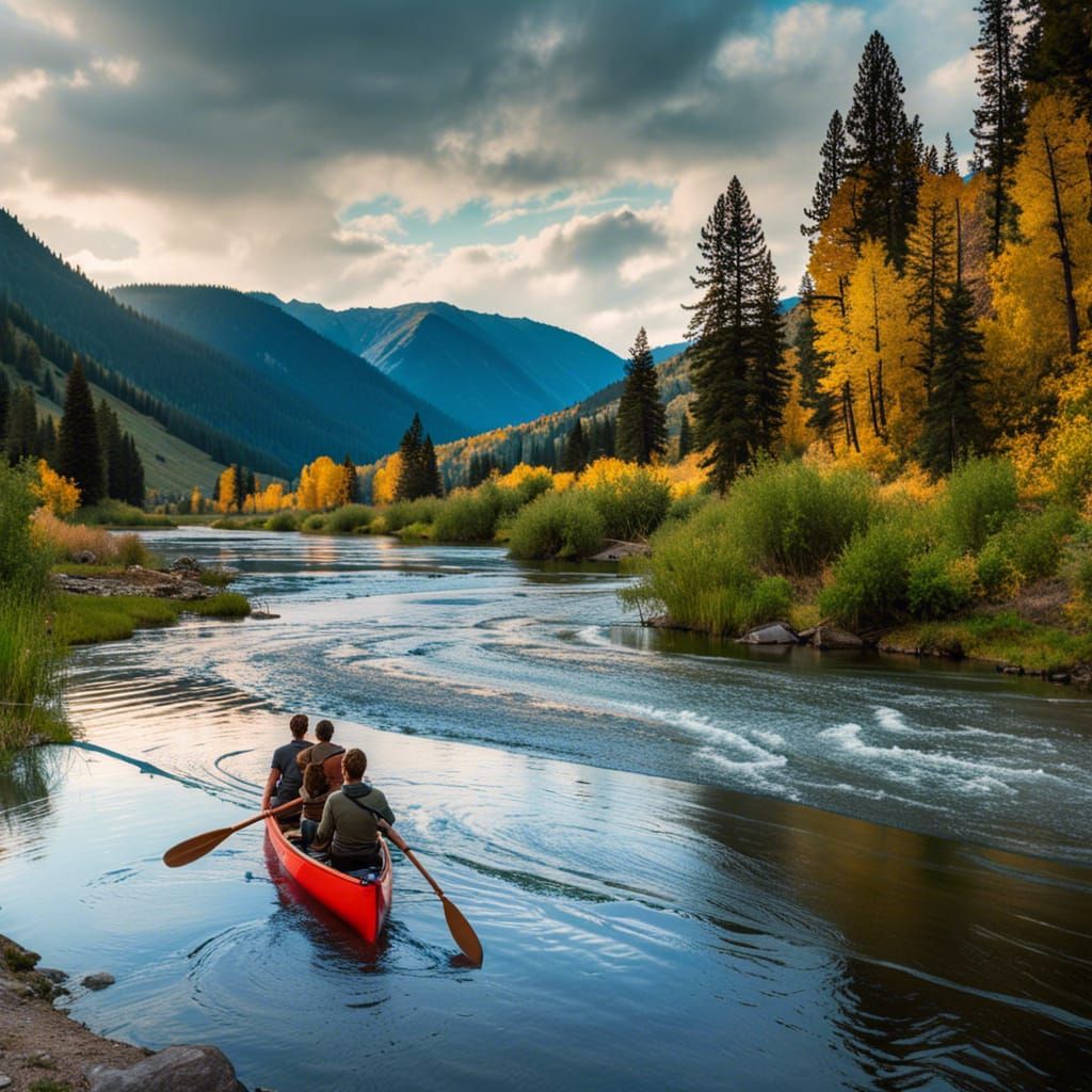 Romantic Canoe Trip on the Salmon River