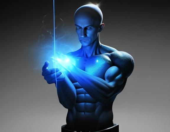 Telekinetic Superhuman in Hyperrealistic Combat Arena