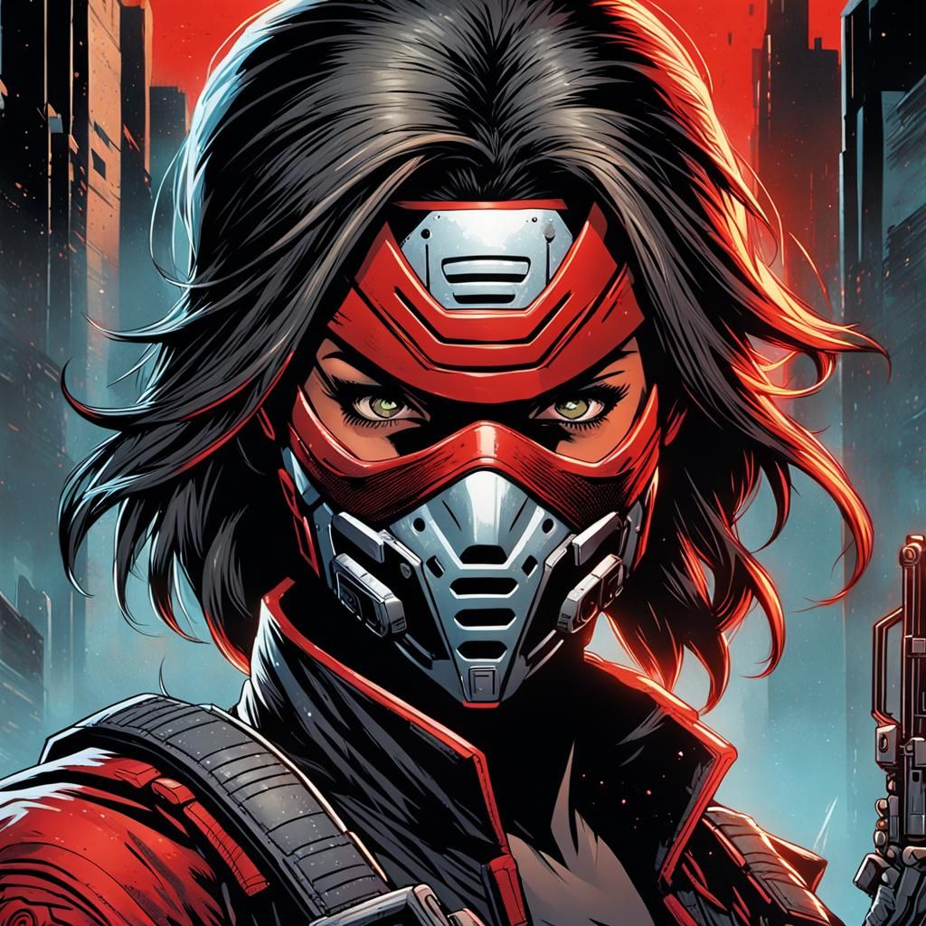 Vault Hunter Portrait in Comic Book Style