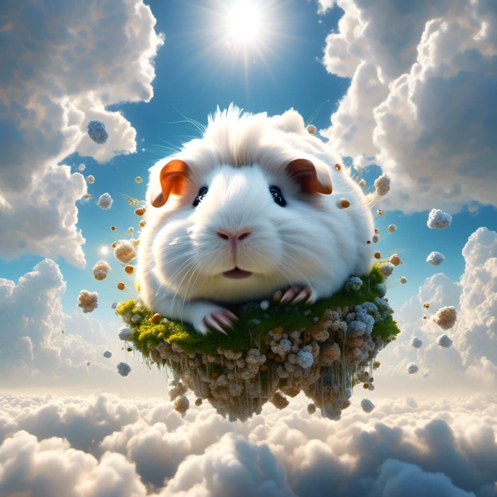 Guinea Pig Cloud Formation: Fantasy Concept Art