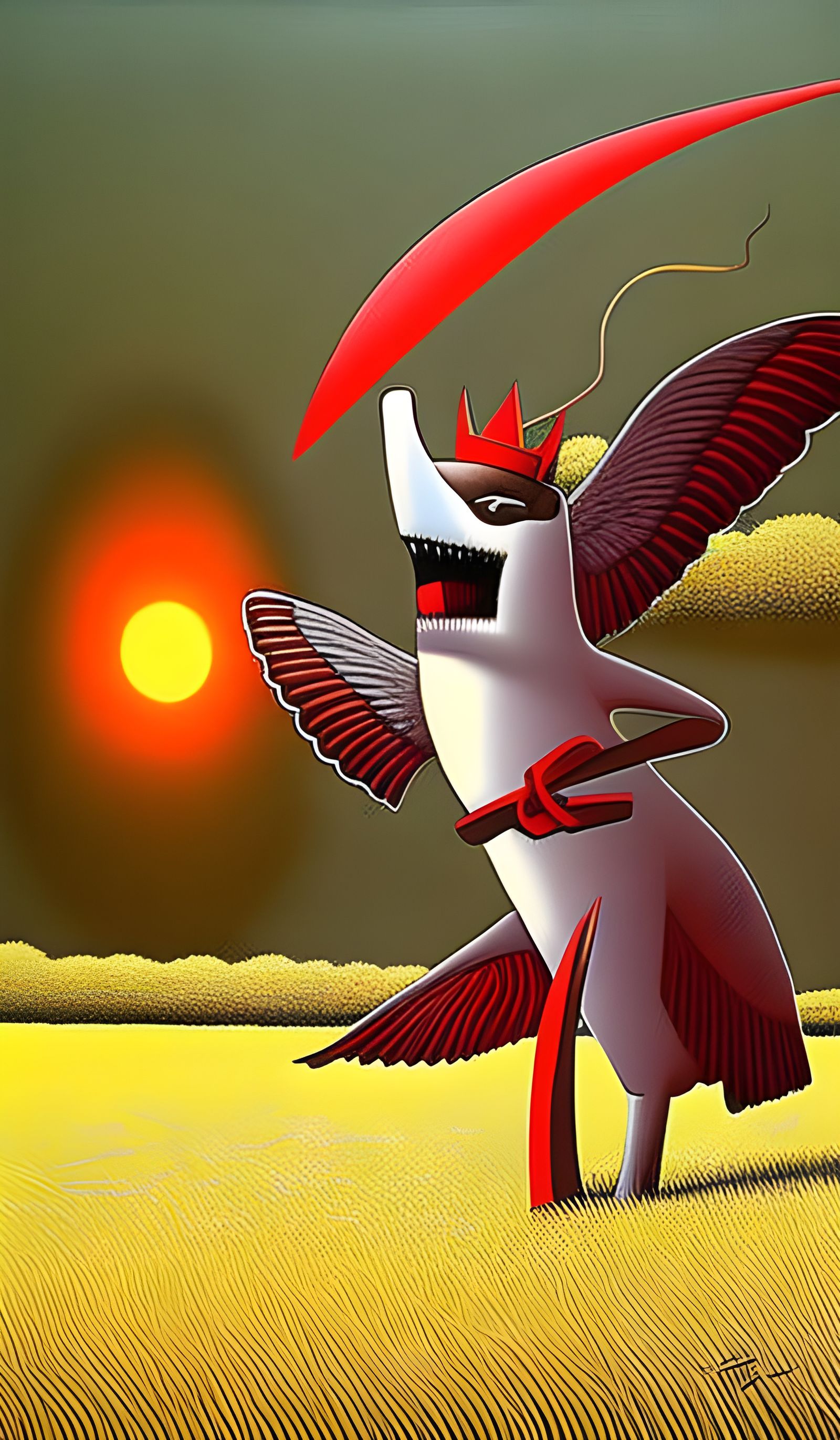 Hyperreal Painting of Chaos Reigned