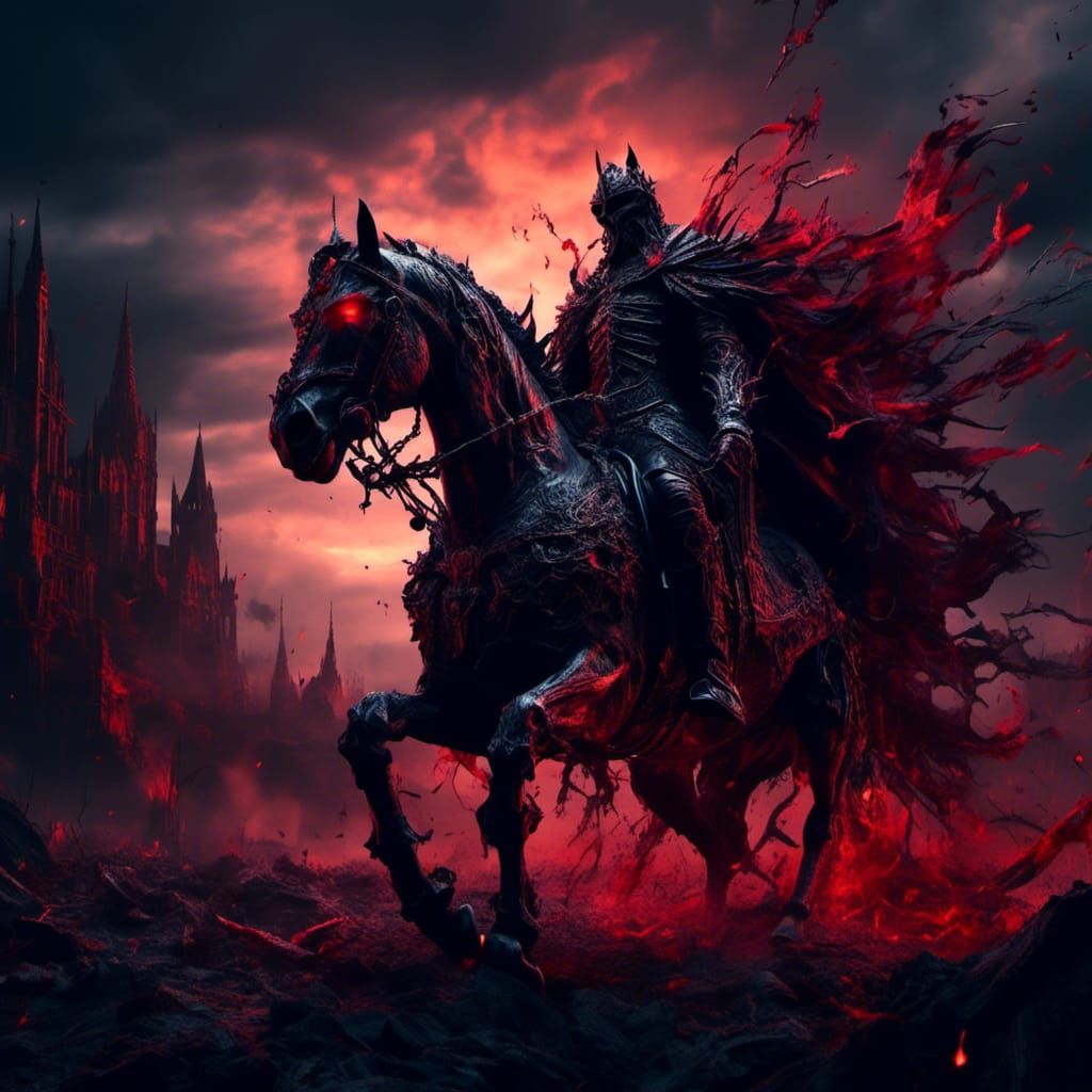 Epic Midnight Knight with Dark Power