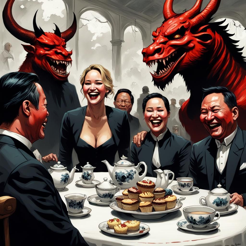 Sinister Tea Party with Jennifer Lawrence