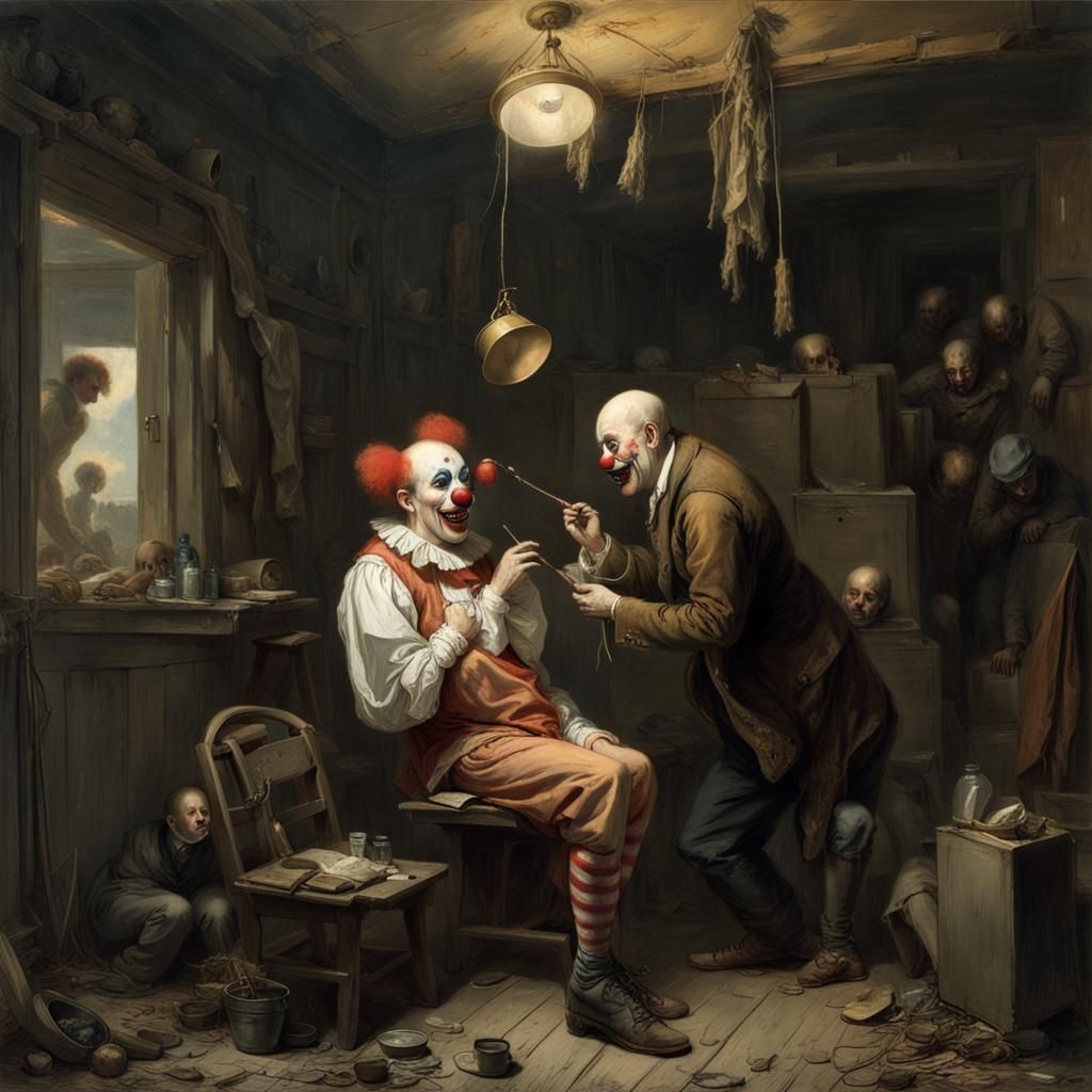 Clown Dentist in a Joyful Fairytale