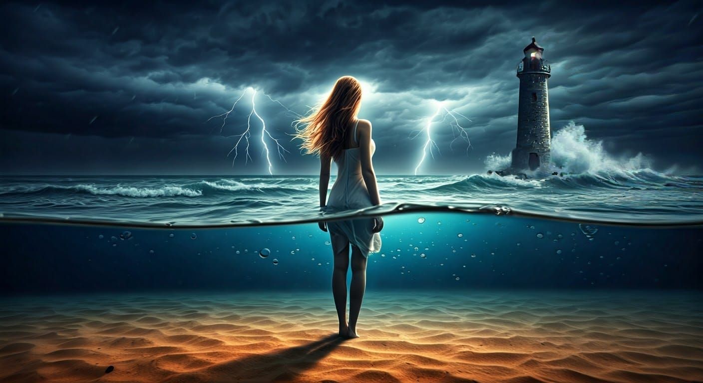 Serenity and Turmoil in Split-Frame Composition