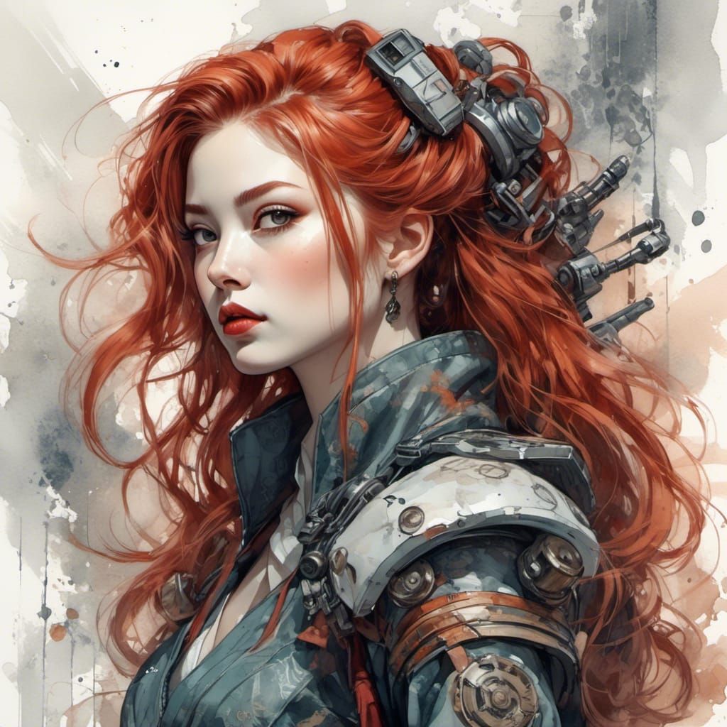 bionic cyberhanfu Rangiku Matsumoto (inspiration)