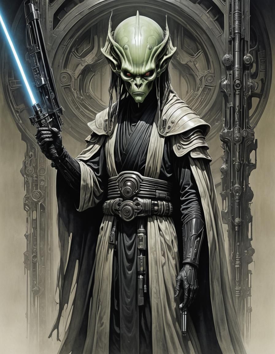 Anime Jedi with Alien Features