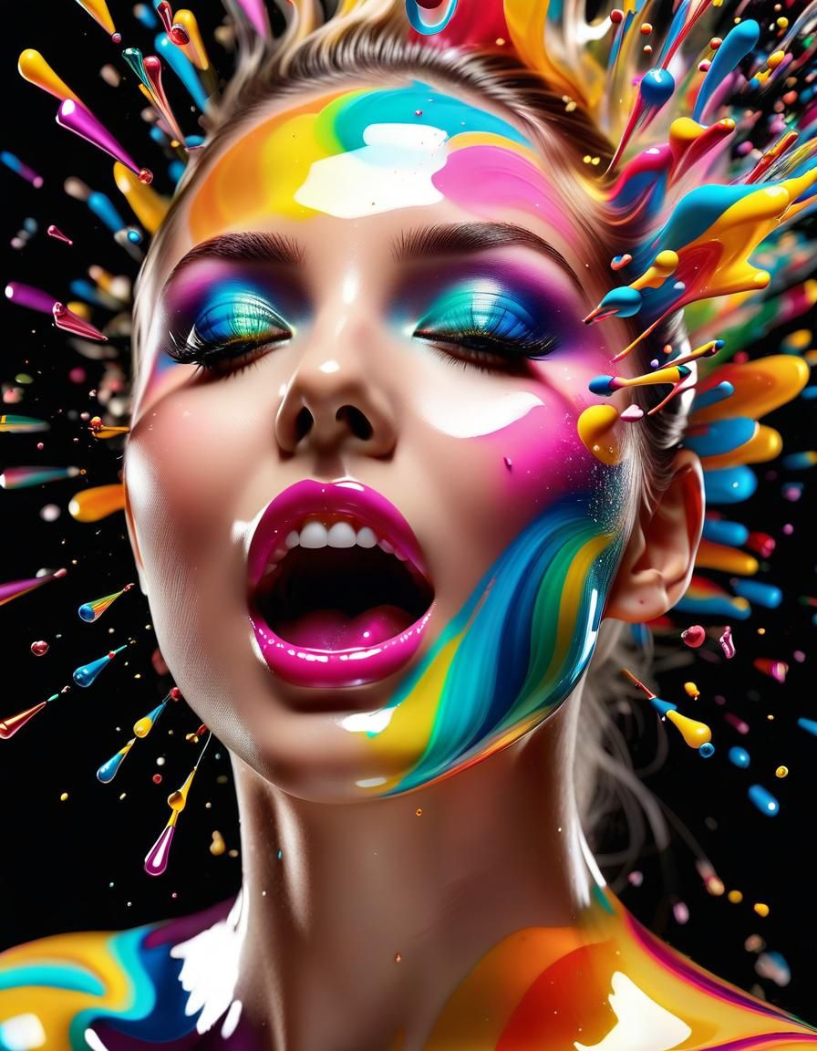 she just can't contain herself