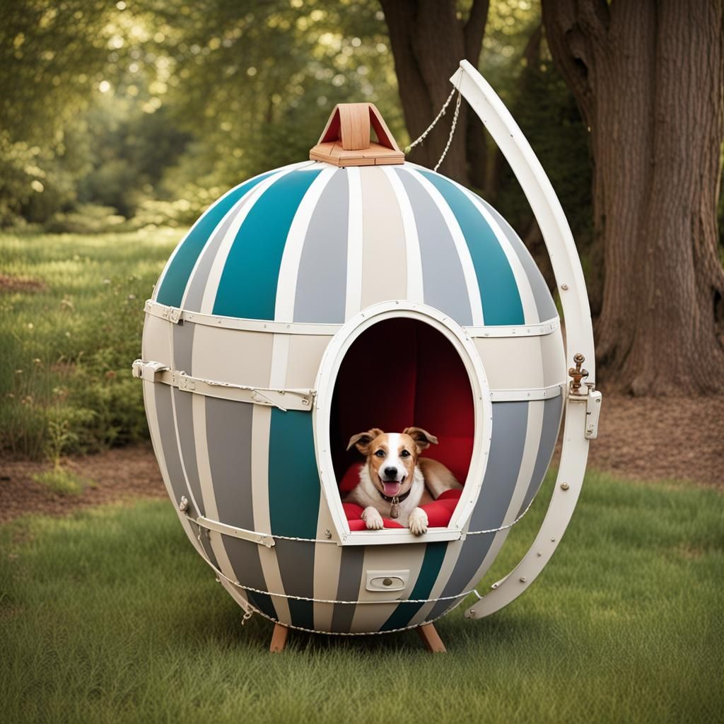 Dog's Unique Airship Hot Air Balloon House
