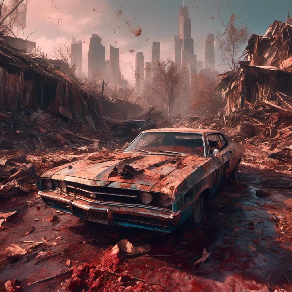 Hyperrealistic GTA VI Concept Art in Splash Art Style