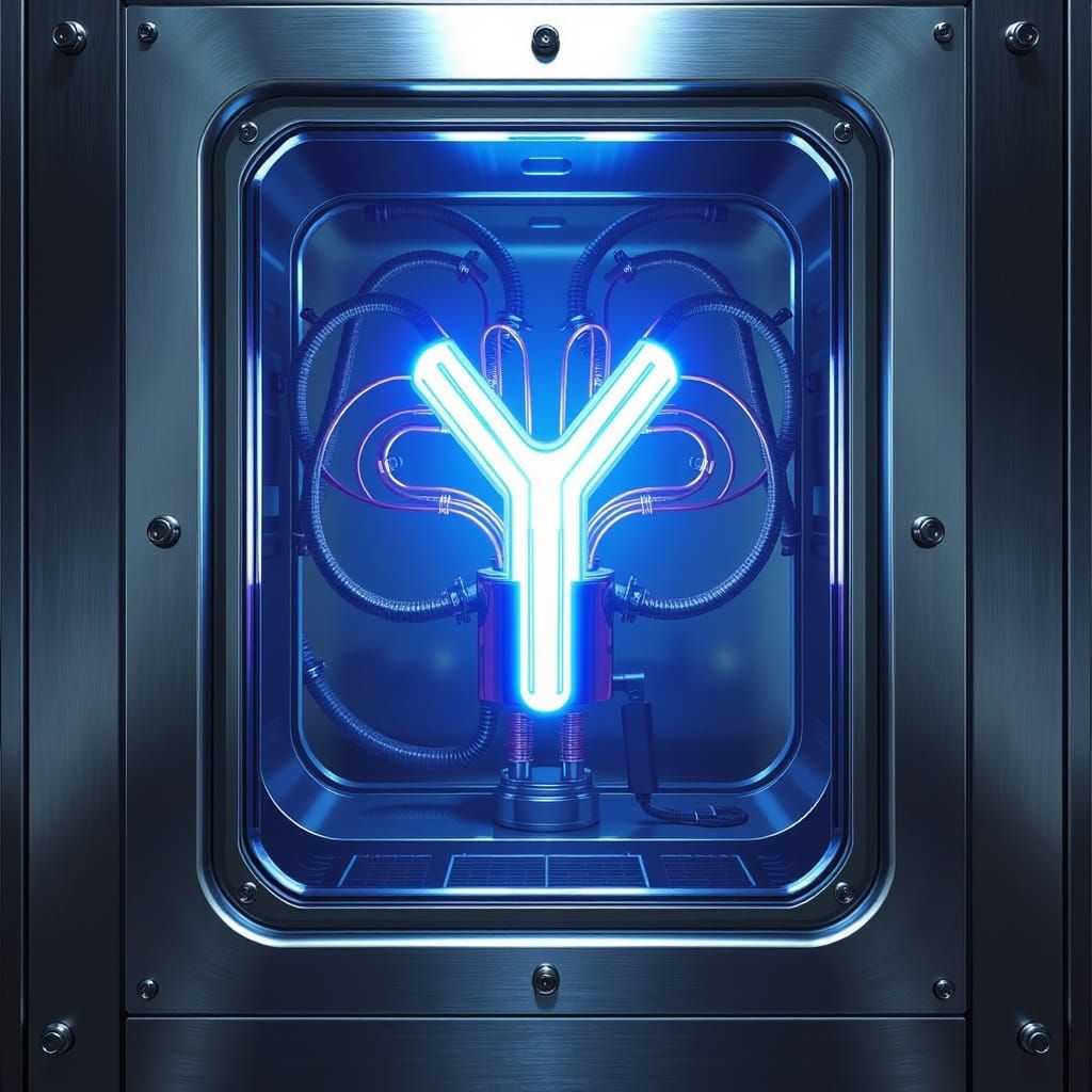 Time Travel Portal in Futuristic Industrial Style