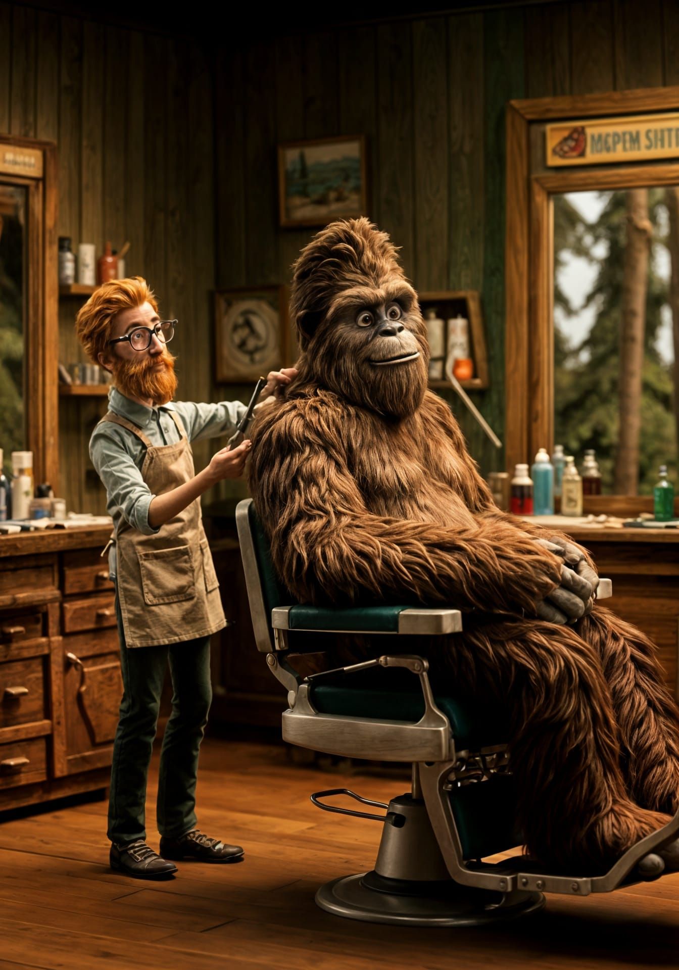 Bigfoot barber