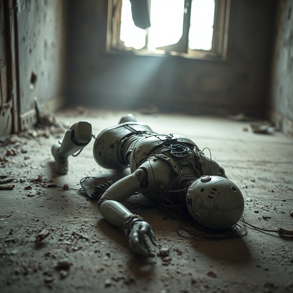 Abandoned Android in Decay