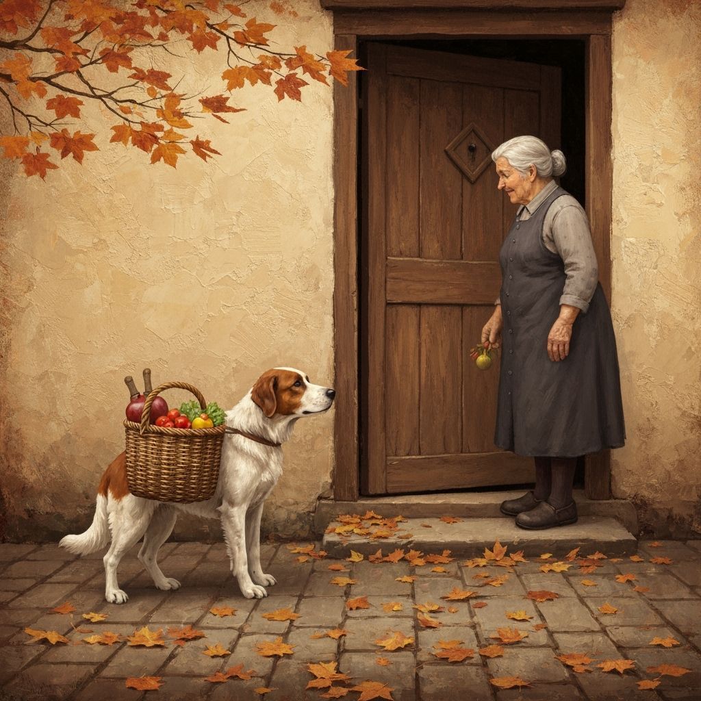Nostalgic Dog Delivers Groceries to Elderly Owner