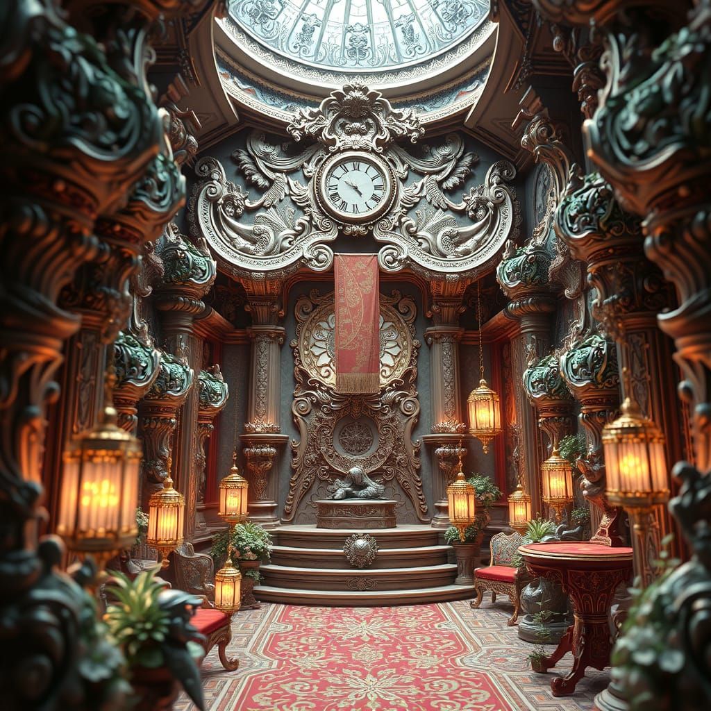 Surreal Fantasy World in Vibrant 3D Anime Style