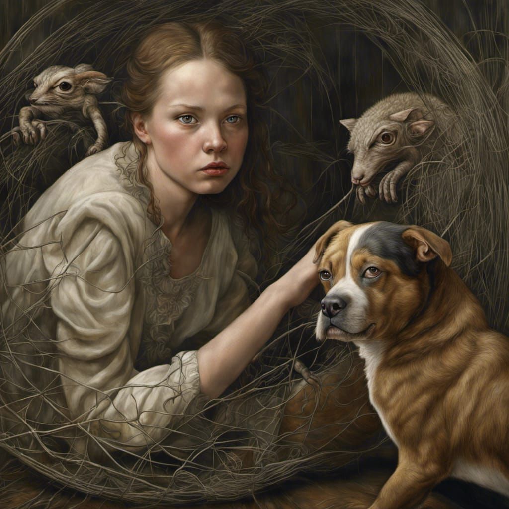 Alien People and Pets: Photorealistic Digital Art