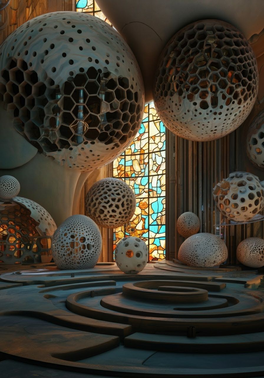 Diatomaceous Modernism Inflatable Ceramic Earthly Whirlingto...