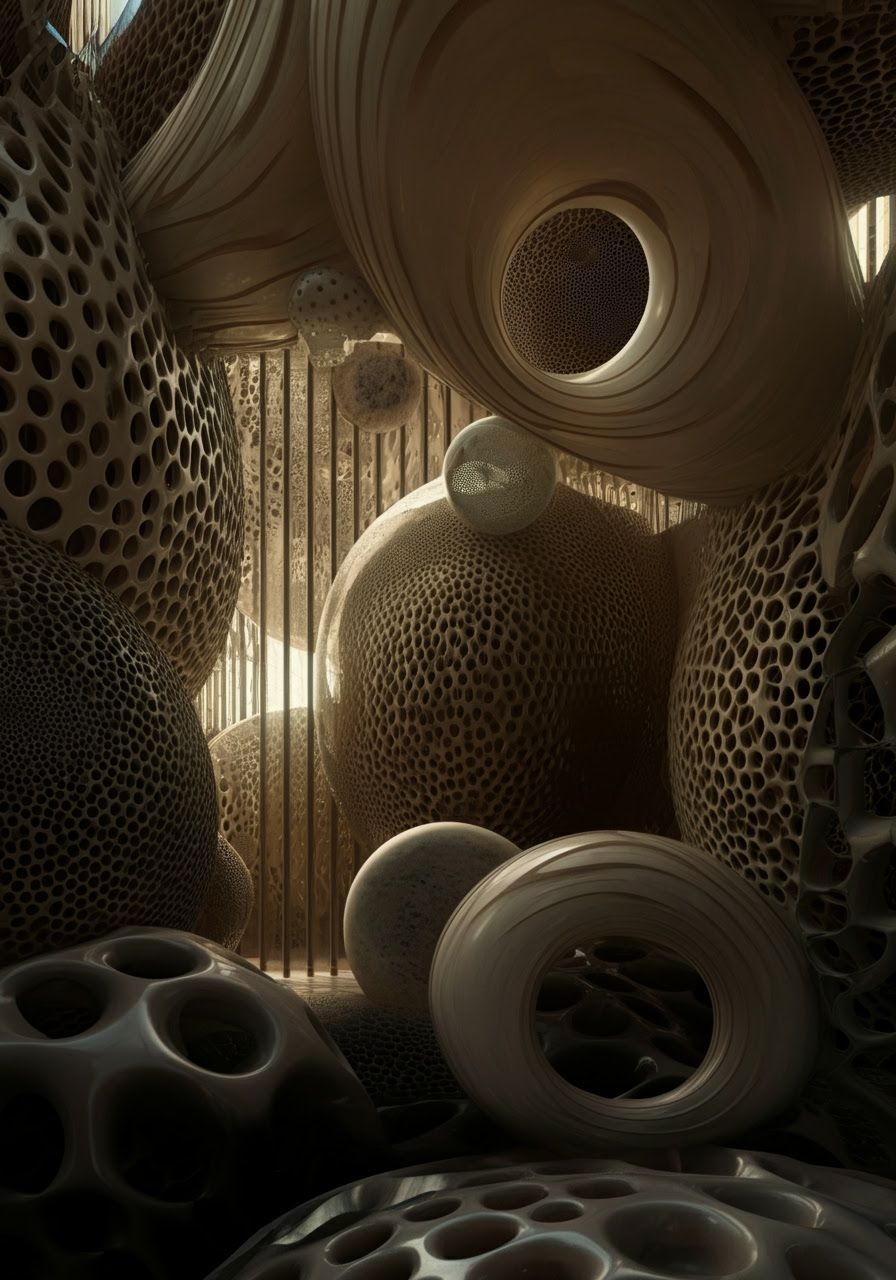 Diatomaceous Modernism Inflatable Ceramic Earthly Whirlingto...