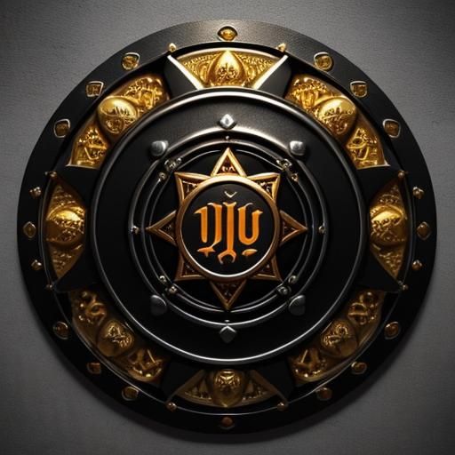 The One Ring Rendered in Gold with Fiery Inscription