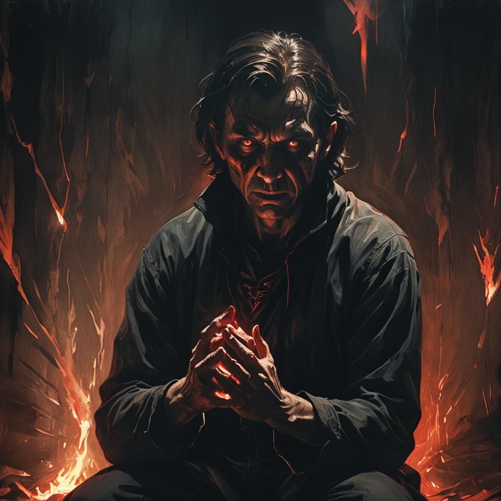 Menacing Figure in Dark Fantasy Concept Art