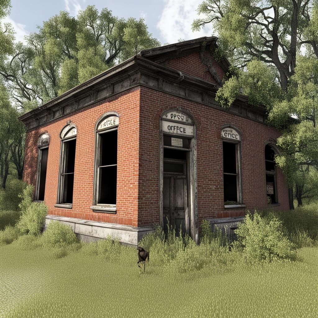 Abandoned Post Office in the Boondocks