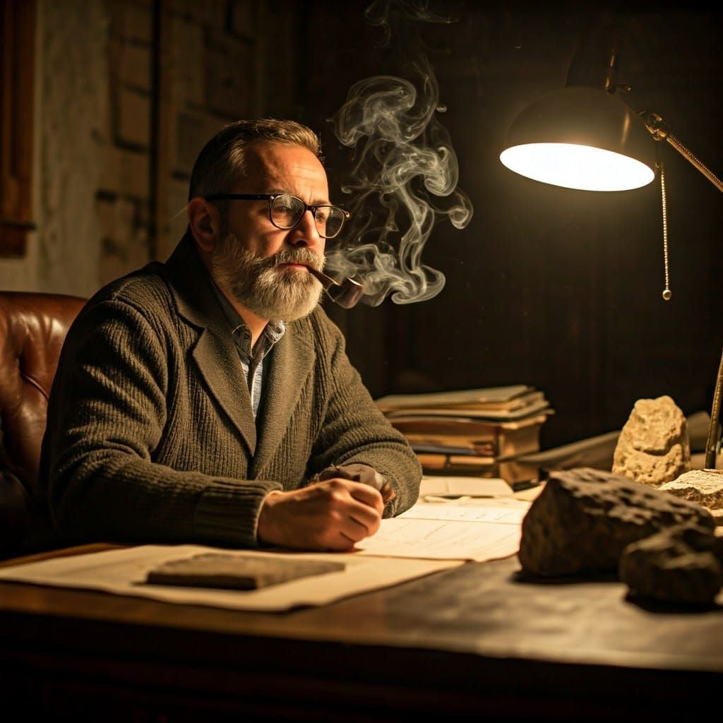 Italian Geologist Lost in Thought