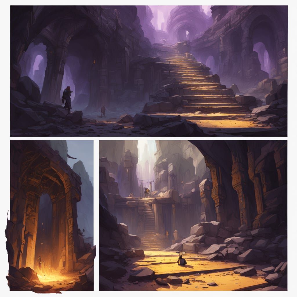 Mystical Mage Evokes Powers in Dark Fantasy Art