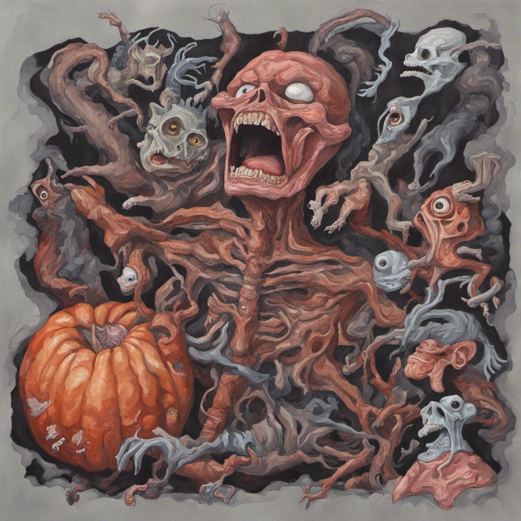 Nightmarish Visions in Gouache