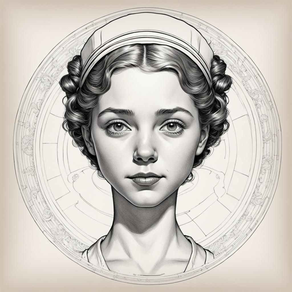 Norman Rockwell Style ~ All American Girl