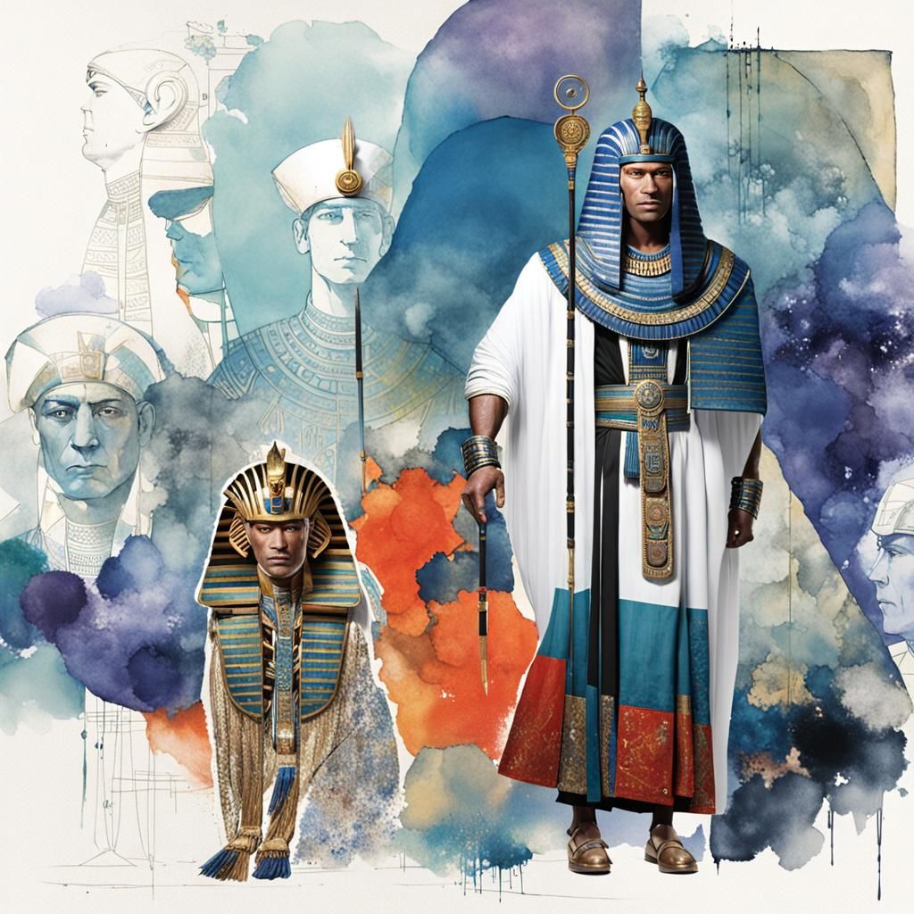 Egyptian Pharaoh in Regal Splendor