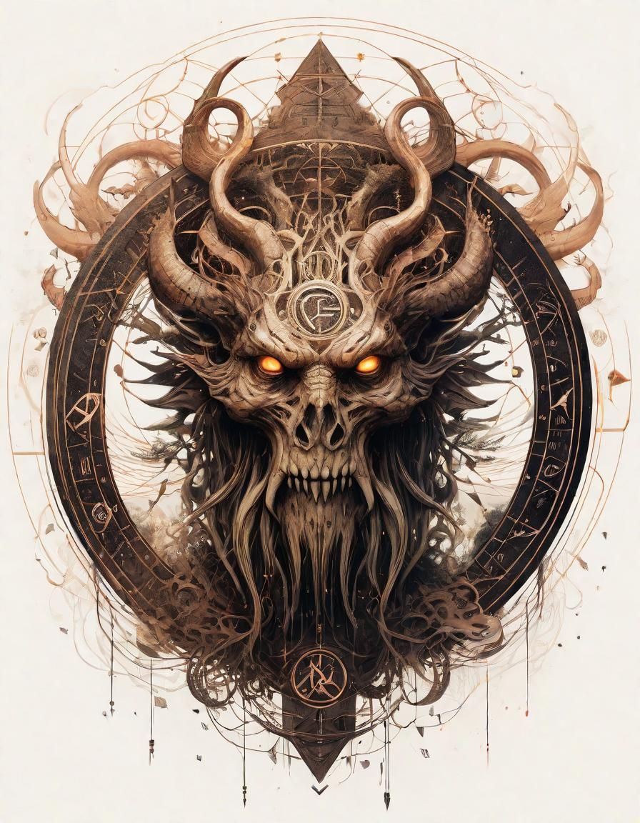 Lovecraftian Monster in Vector Art Style