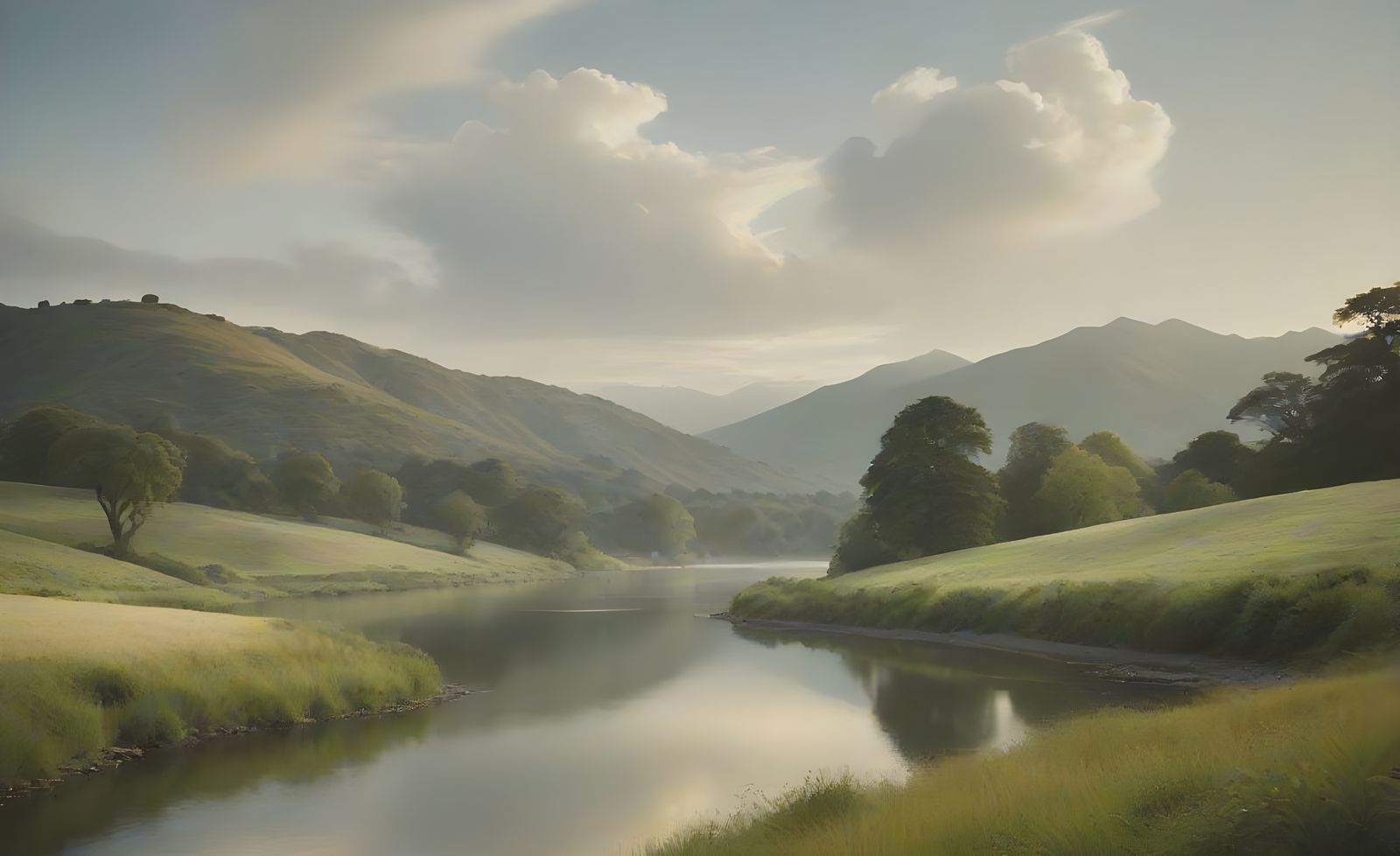 Idyllic Landscape with Sharp Focus, Shot on Film