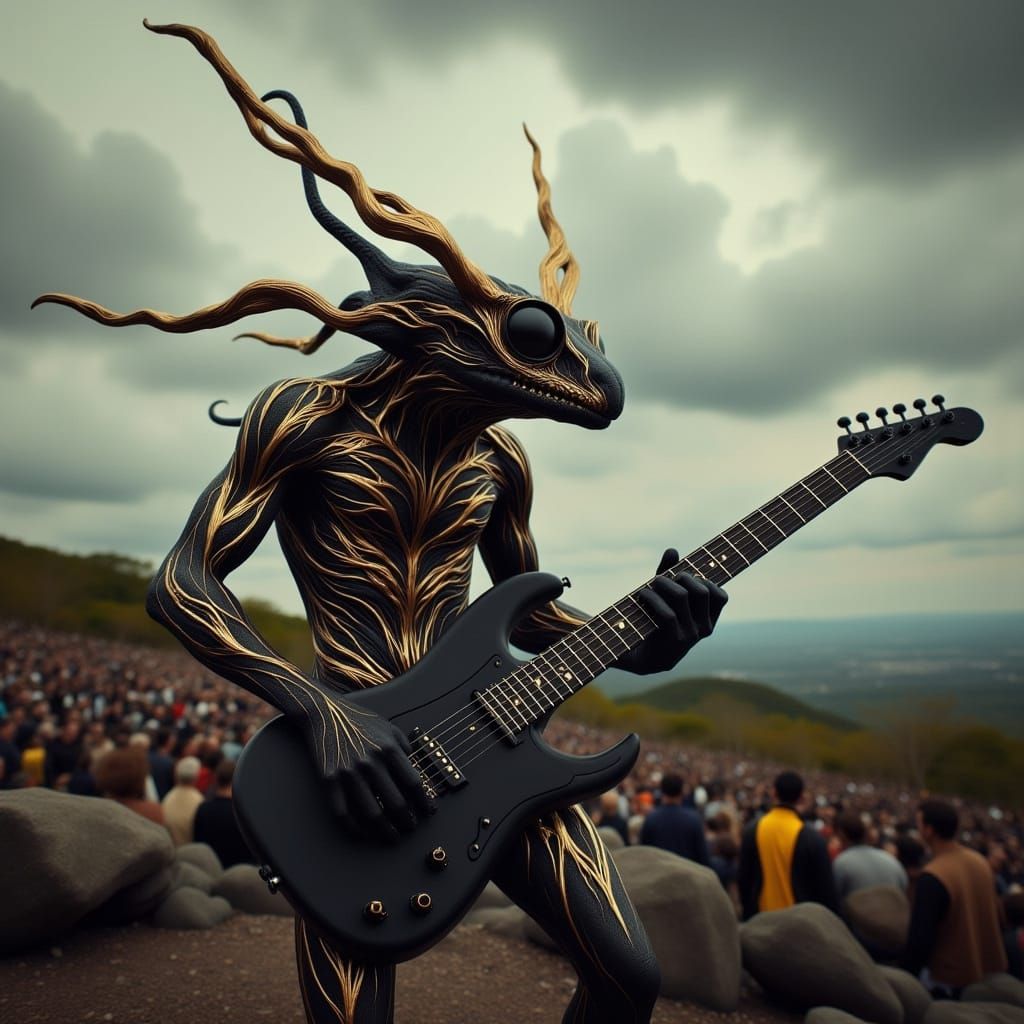 Heavy Metal Frog Hybrid Performs for Thousands in a Dark, Mo...