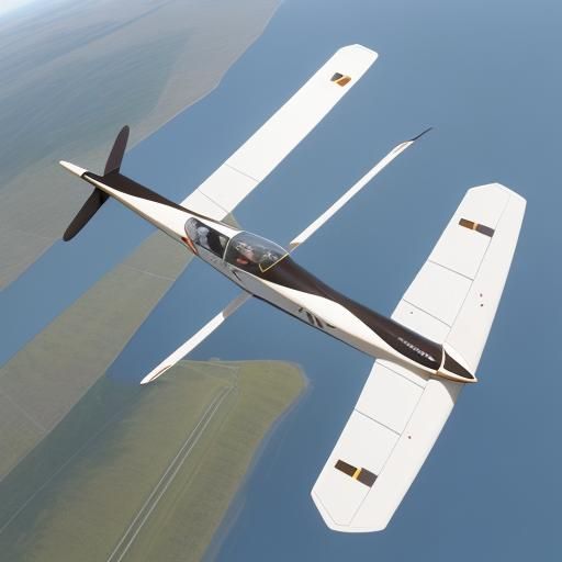 Glider Sailplane in Soaring Flight
