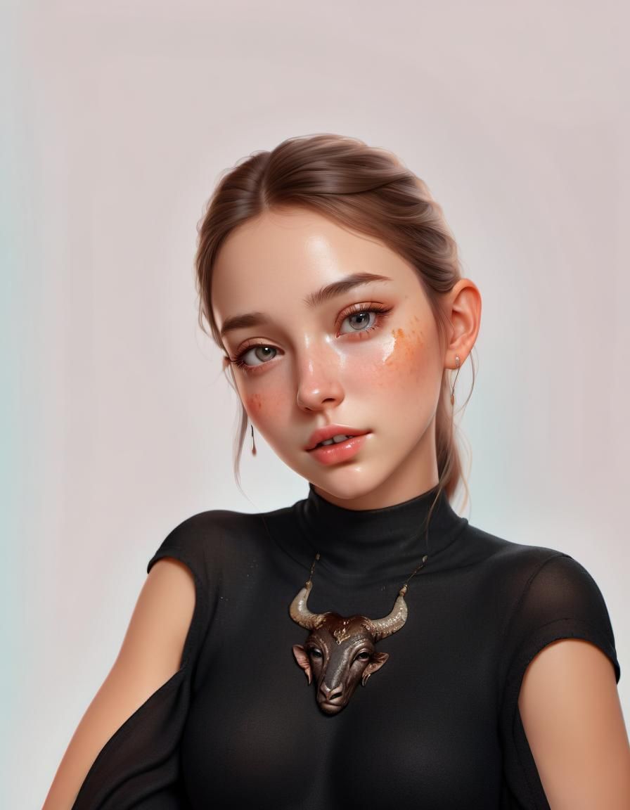 Hyperrealistic Portrait of a Beautiful Woman with Perfect Sk...