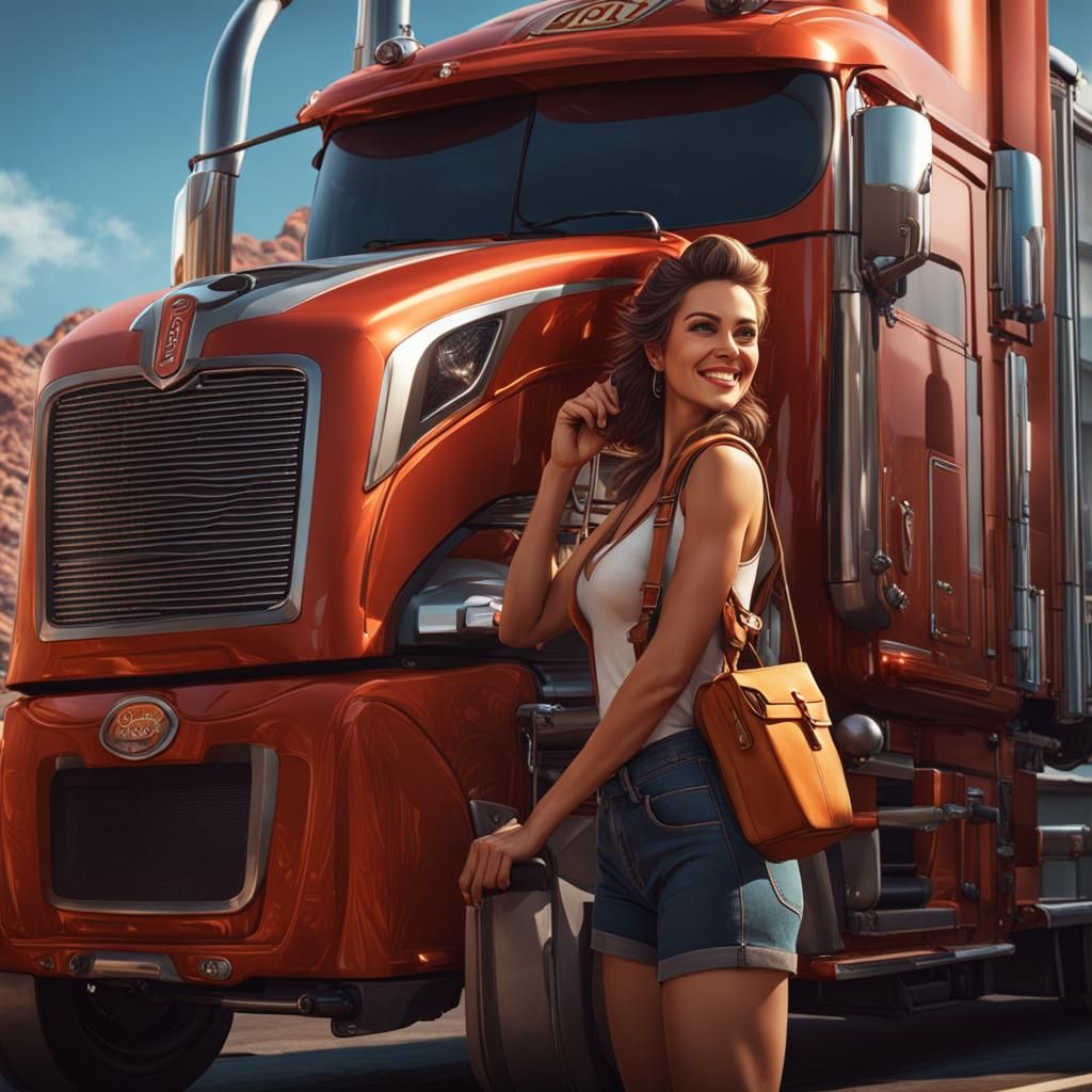 Women at work series (8) Big Rig driver