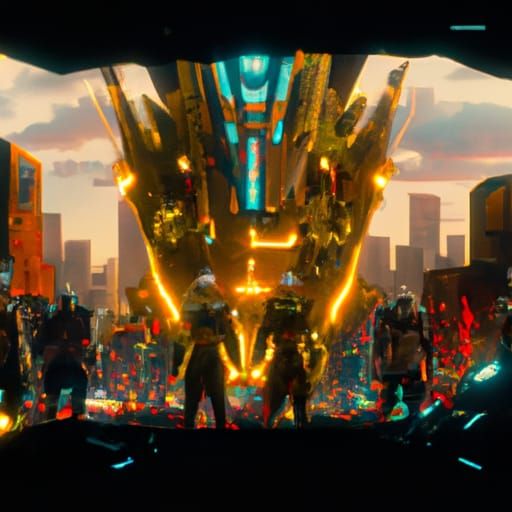 Cyberpunk Super Sentai Reborn: Anime-Style Concept Art